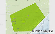 Physical Map of Jilib, lighten
