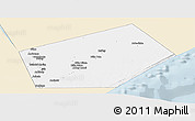Classic Style Panoramic Map of Jilib, single color outside