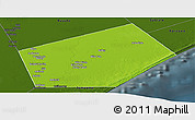 Physical Panoramic Map of Jilib, darken