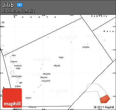 Blank Simple Map of Jilib