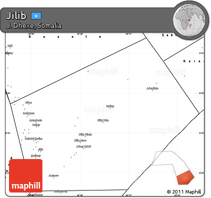Blank Simple Map of Jilib