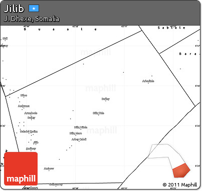 Blank Simple Map of Jilib