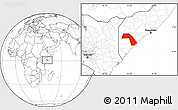 Blank Location Map of J. Dhexe