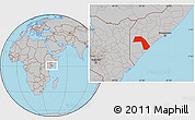 Gray Location Map of J. Dhexe