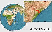 Satellite Location Map of J. Dhexe