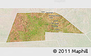 Satellite 3D Map of Saakow, lighten