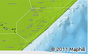 Physical 3D Map of Jamaame