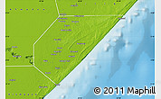 Physical Map of Jamaame