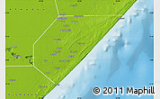 Physical Map of Jamaame