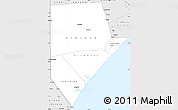 Silver Style Simple Map of J. Hoose