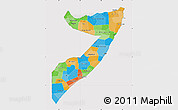 Political Map of Somalia, cropped outside