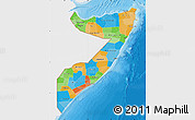 Political Map of Somalia, single color outside
