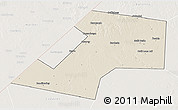 Shaded Relief 3D Map of Gaalkacayo, lighten
