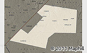 Shaded Relief Map of Gaalkacayo, darken