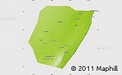 Physical Map of Hobyo, cropped outside