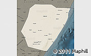 Shaded Relief Map of Hobyo, darken