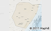 Shaded Relief Map of Hobyo, lighten