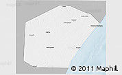 Gray 3D Map of Jariiban, single color outside