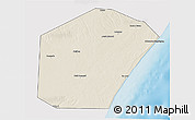 Shaded Relief 3D Map of Jariiban, single color outside