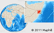 Shaded Relief Location Map of Jariiban
