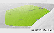 Physical Panoramic Map of Jariiban, lighten, desaturated