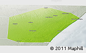 Physical Panoramic Map of Jariiban, lighten, semi-desaturated