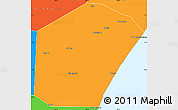 Political Simple Map of Jariiban