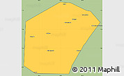 Savanna Style Simple Map of Jariiban, cropped outside