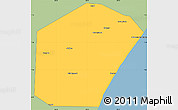 Savanna Style Simple Map of Jariiban, single color outside