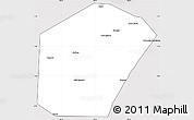 Silver Style Simple Map of Jariiban, cropped outside