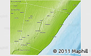 Physical 3D Map of Xarardheere (Harardere)