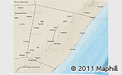 Shaded Relief 3D Map of Xarardheere (Harardere)