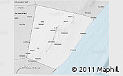 Silver Style 3D Map of Xarardheere (Harardere)