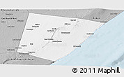 Gray Panoramic Map of Xarardheere (Harardere)