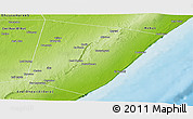 Physical Panoramic Map of Xarardheere (Harardere)