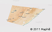 Satellite Panoramic Map of Xarardheere (Harardere), cropped outside