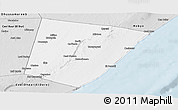 Silver Style Panoramic Map of Xarardheere (Harardere)