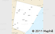 Classic Style Simple Map of Xarardheere (Harardere)