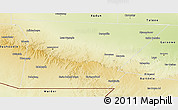 Physical 3D Map of Lascaanod (Lasanod)