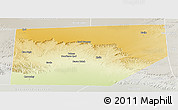 Physical Panoramic Map of Taleex, lighten, semi-desaturated
