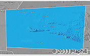 Political 3D Map of Xudun, desaturated