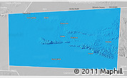 Political 3D Map of Xudun, lighten, desaturated