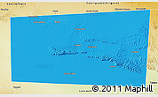 Political 3D Map of Xudun, physical outside