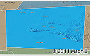 Political 3D Map of Xudun, semi-desaturated