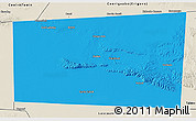 Political 3D Map of Xudun, shaded relief outside