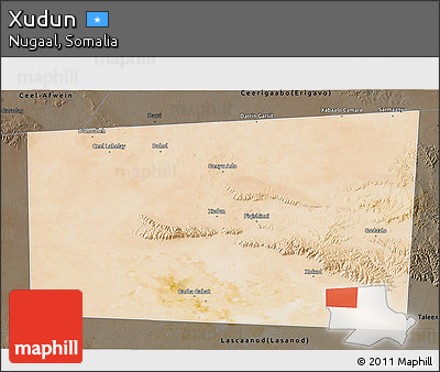 Satellite 3D Map of Xudun, darken