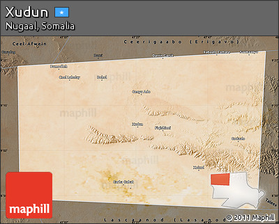 Satellite Map of Xudun, darken