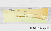 Physical Panoramic Map of Xudun, lighten, desaturated