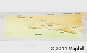 Physical Panoramic Map of Xudun, lighten, semi-desaturated