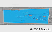 Political Panoramic Map of Xudun, desaturated